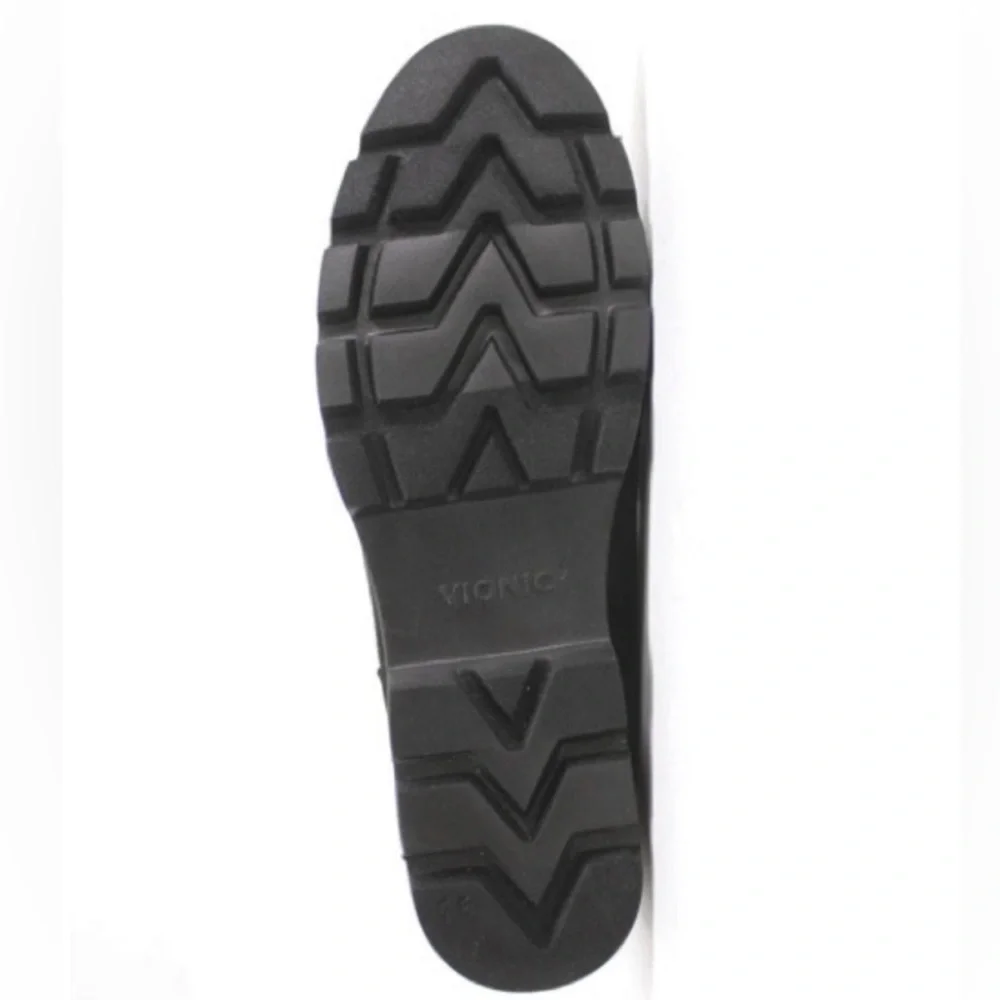 NEW Vionic Estilo Womens Ankle Boots Center Zip Black Waterproof Suede Size 7 - Picture 4 of 4